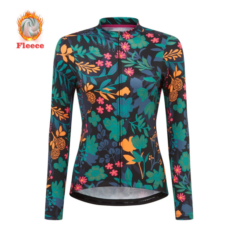 Winter Thermal Jacket Fleece Women's Cycling Jersey