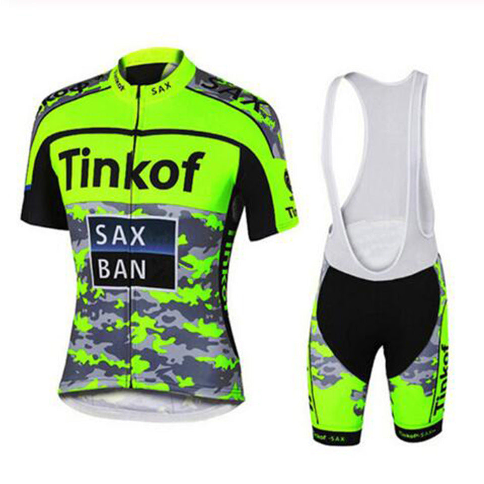 Cycling Short Sleeve Suit Fluorescent Color Cycling Jersey