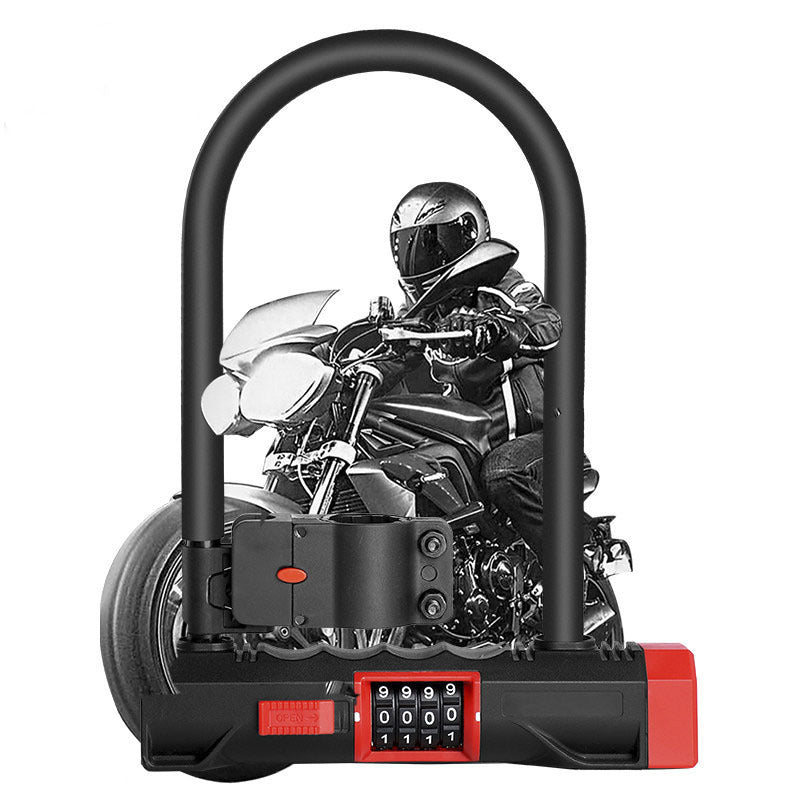 Electric bicycle lock U-shaped lock