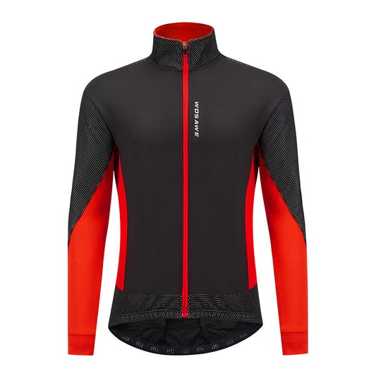 Autumn and winter cycling warm long-sleeved jacket