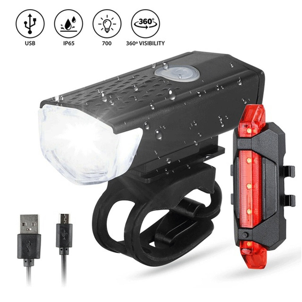 Bicycle Led Waterproof 2255 Front Light Warning Tail Light