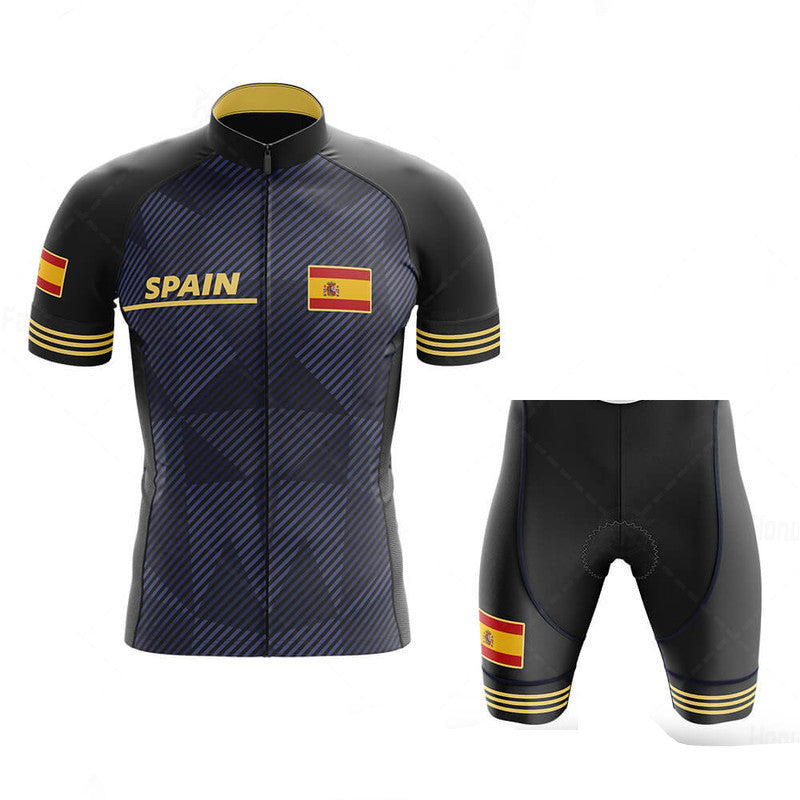 Uni sex Short-sleeved Bib Cycling Jersey Suit Bicycle Men And Women