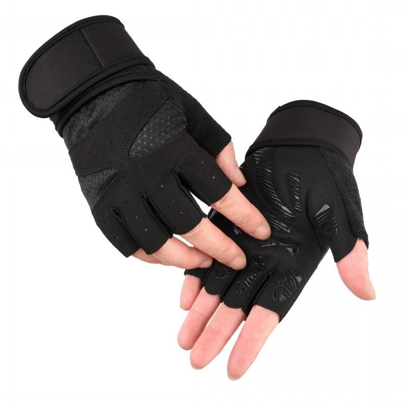 Cycling sports fitness half-finger gloves