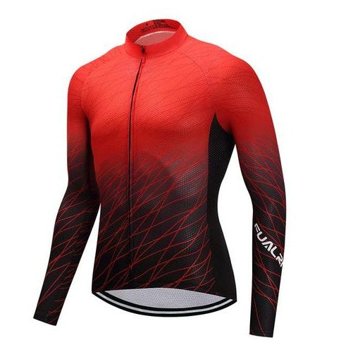 Long Sleeve Cycling Jersey - RedLine