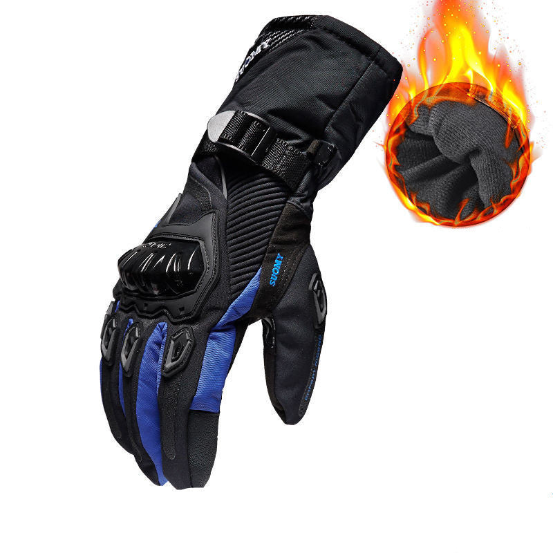 Men's long cycling gloves