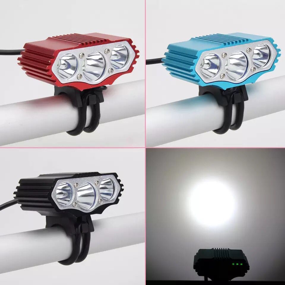 F3 light USB bicycle headlights 3 t6 mountain bike rechargeable light LED lights professional riding bike lights