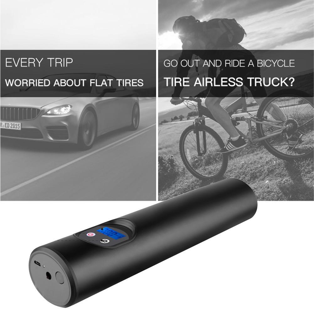 Portable Car Air Pumps Electric Tire Inflator Car Bike Bicycle Pump Auto Car Wireless Inflatable Pump