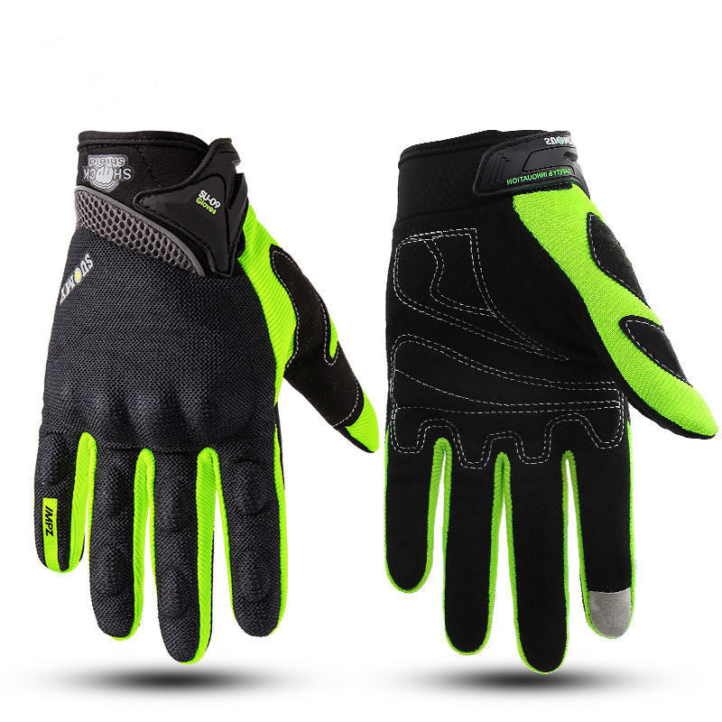 Men's long cycling gloves