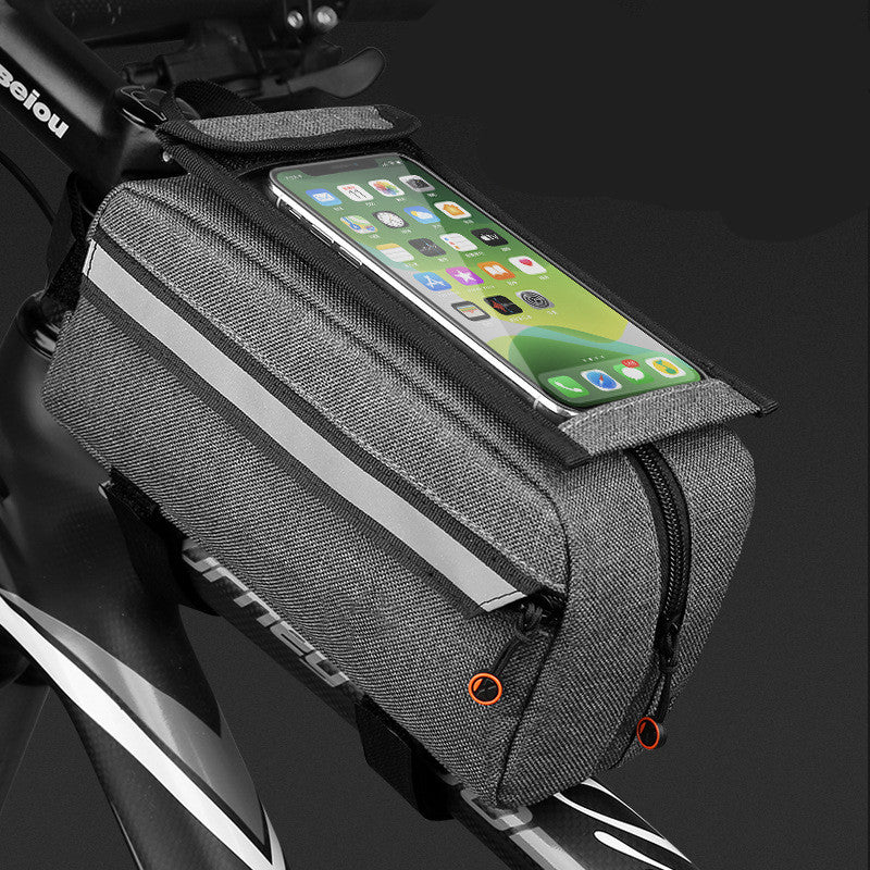 Bicycle bag front beam storage bag