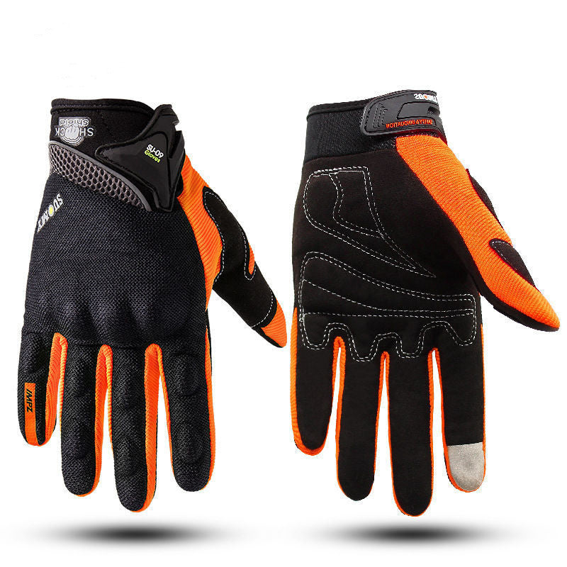 Men's long cycling gloves