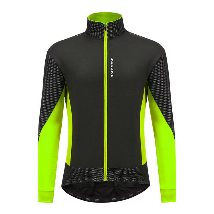 Autumn and winter cycling warm long-sleeved jacket