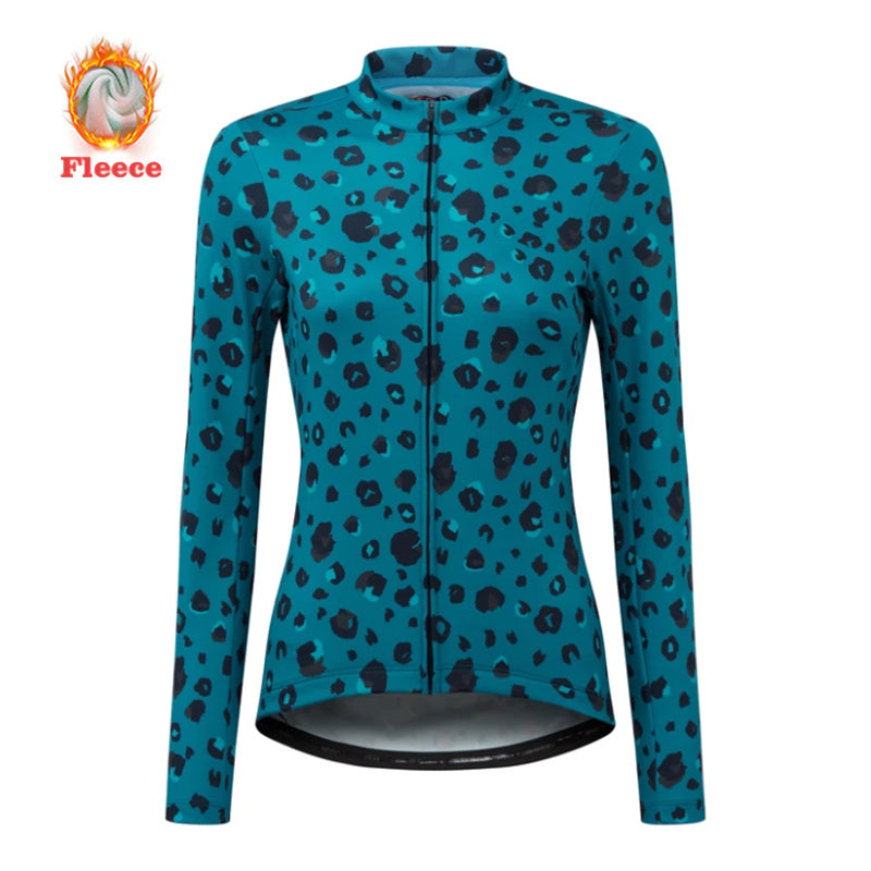 Winter Thermal Jacket Fleece Women's Cycling Jersey