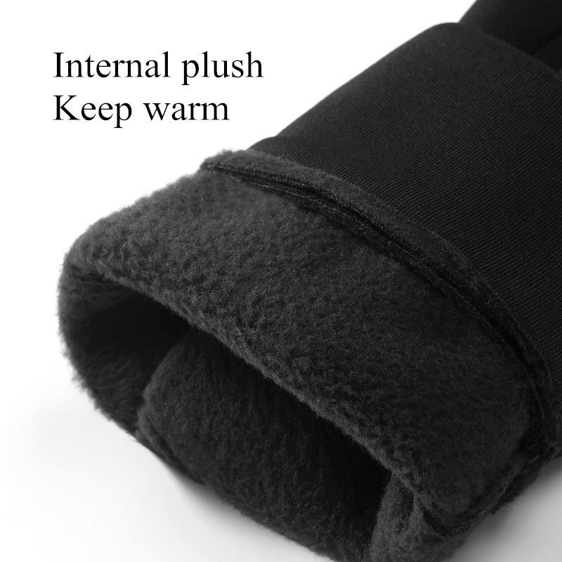 Winter men's cycling gloves