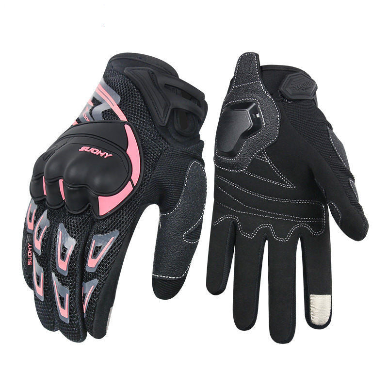 Men's long cycling gloves