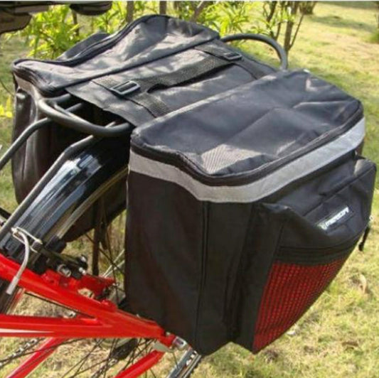 Mountain Bike Simple Rear Shelf Two Piggyback Bags