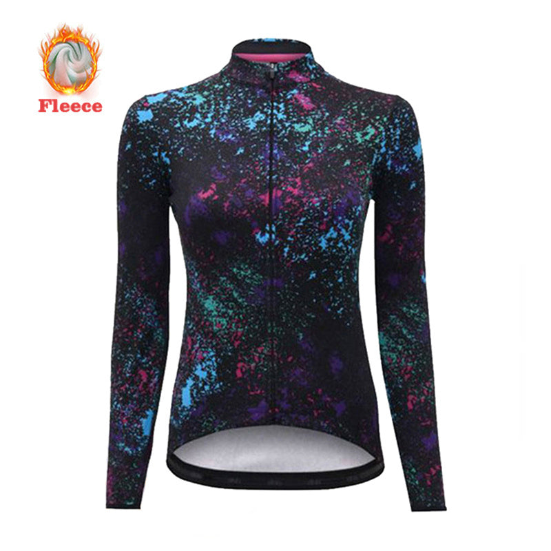 Winter Thermal Jacket Fleece Women's Cycling Jersey