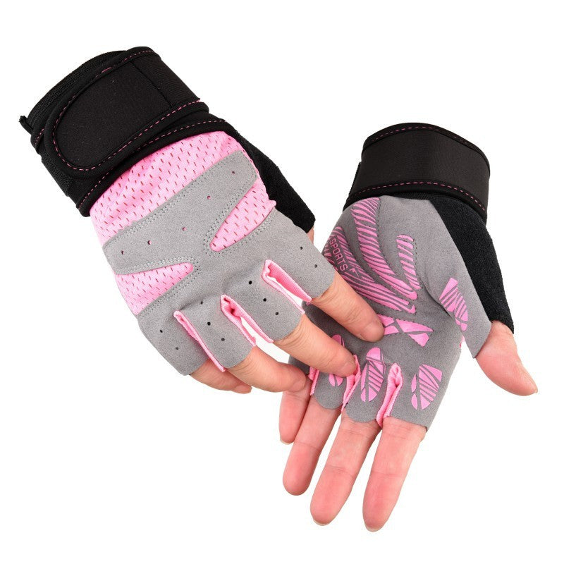 Cycling sports fitness half-finger gloves