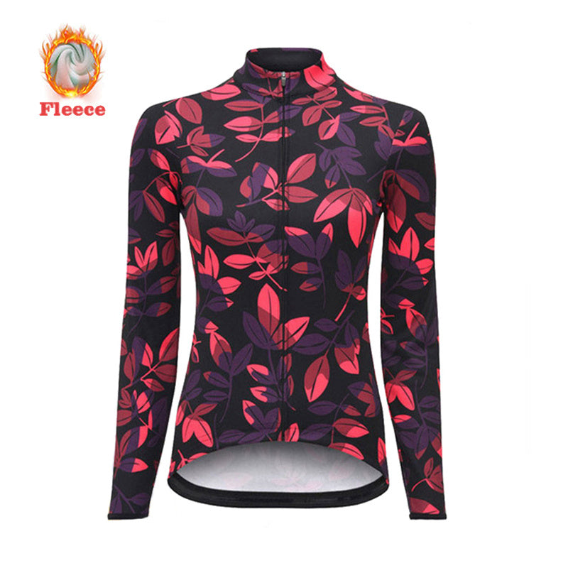 Winter Thermal Jacket Fleece Women's Cycling Jersey