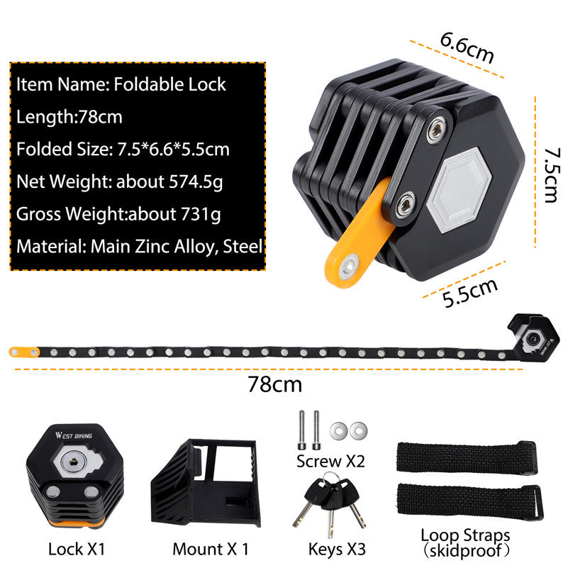 Bicycle Lock Burglar Key Lock